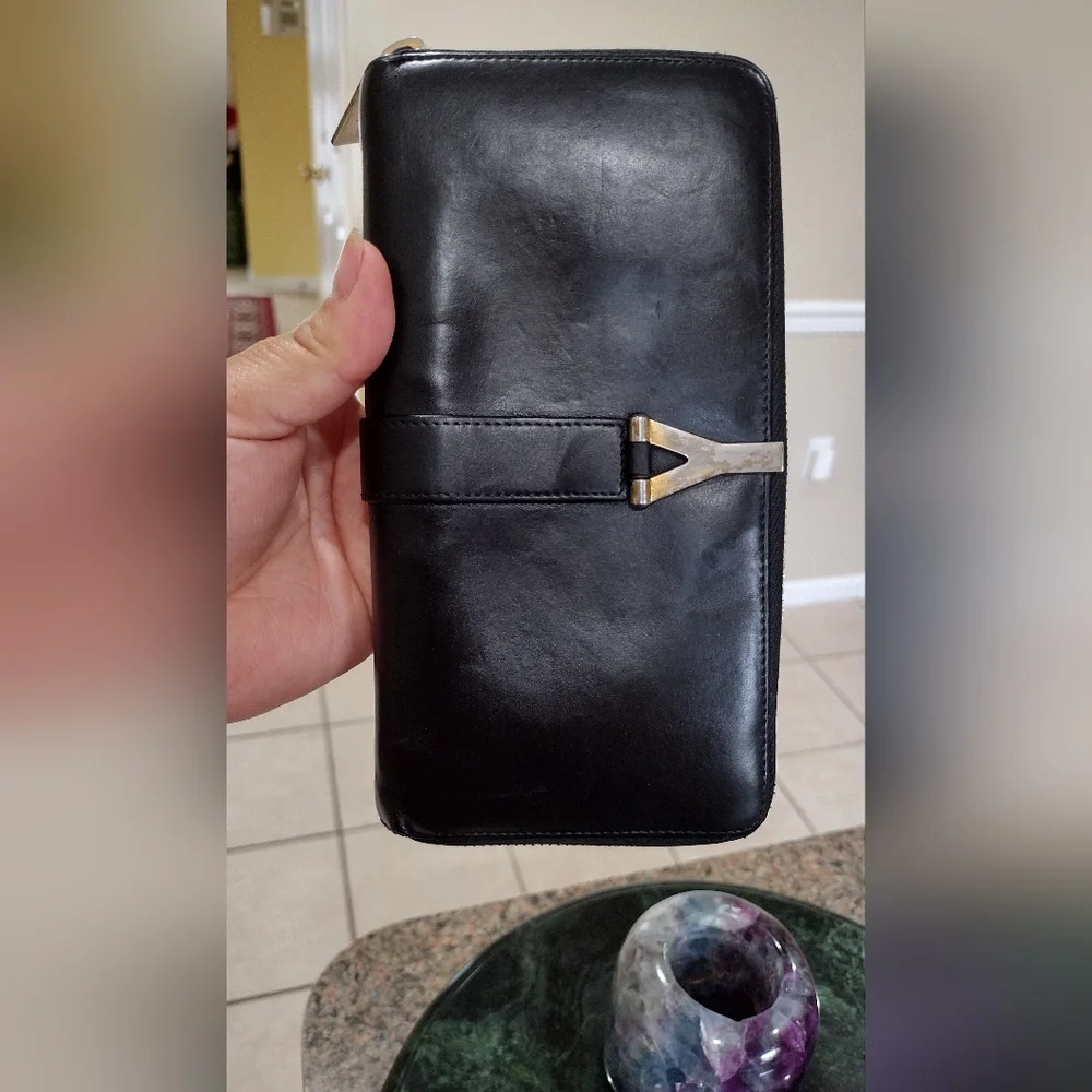 Yves Saint Laurent Ligne Y Leather Wallet - Picture 13 of 16